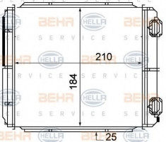 Schimbator caldura, incalzire habitaclu RENAULT LAGUNA II 1.6 16V - HELLA 8FH 351 315-371 foto