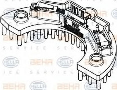 Reglaj, suflanta de interior PEUGEOT 307 1.6 16V - HELLA 5HL 351 321-561 foto