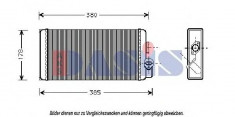 Schimbator caldura, incalzire habitaclu MERCEDES-BENZ T2/LN1 caroserie inchisa/combi 507 D - AKS DASIS 139450N foto