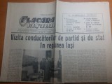 Ziarul flacara iasului 22 mai 1966- vizita lui ceausescu in regiunea iasi