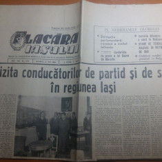 ziarul flacara iasului 22 mai 1966- vizita lui ceausescu in regiunea iasi