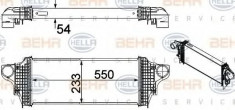 Intercooler, compresor MERCEDES-BENZ R-CLASS R 350 CDI 4-matic - HELLA 8ML 376 754-611 foto