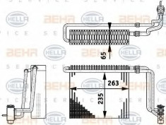 evaporator,aer conditionat MERCEDES-BENZ VIANO 3,0 - HELLA 8FV 351 211-741 foto