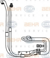 conducta inalta presiune,aer conditionat FORD TRANSIT bus 2.0 DI - HELLA 9GS 351 337-651 foto