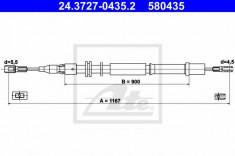 Cablu, frana de parcare MERCEDES-BENZ VITO bus 108 D 2.3 - ATE 24.3727-0435.2 foto