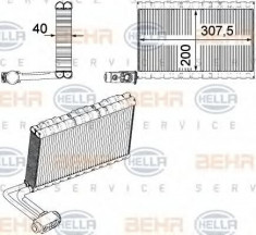 evaporator,aer conditionat DAF LF 45 FA 45.220 - HELLA 8FV 351 331-191 foto