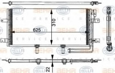 Condensator, climatizare VW TRANSPORTER / CARAVELLE Mk IV bus 2.5 Syncro - HELLA 8FC 351 301-151 foto