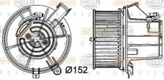 Ventilator, habitaclu MERCEDES-BENZ C-CLASS limuzina C 200 CDI - HELLA 8EW 351 040-301 foto