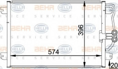 Condensator, climatizare RENAULT MEGANE I 1.4 e - HELLA 8FC 351 037-751 foto