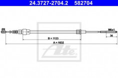 Cablu, frana de parcare SEAT IBIZA Mk II 2.0 i - ATE 24.3727-2704.2 foto