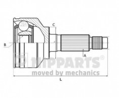 Set articulatie, planetara DAEWOO TICO 0.8 - NIPPARTS N2820926 foto