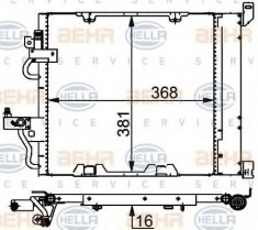 Condensator, climatizare OPEL ASTRA H 1.7 CDTI - HELLA 8FC 351 301-751 foto