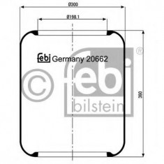 Burduf, suspensie pneumatica - FEBI BILSTEIN 20662 foto