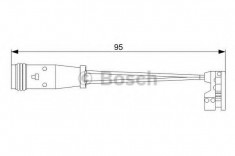 senzor de avertizare,uzura placute de frana MERCEDES-BENZ M-CLASS ML 300 4-matic - BOSCH 1 987 473 006 foto