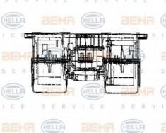 Ventilator, habitaclu MERCEDES-BENZ NG 1417 - BEHR HELLA SERVICE 8EW 009 160-631 foto