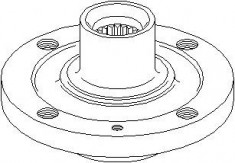 Butuc roata CITROEN ZX 1.9 D - TOPRAN 720 200 foto