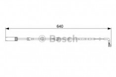 senzor de avertizare,uzura placute de frana BMW 3 Touring 318 i - BOSCH 1 987 473 045 foto