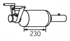 Filtru funingine/particule, sist.de esapament MERCEDES-BENZ SPRINTER 3-t caroserie 209 CDI - DINEX 56347 foto