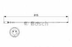 senzor de avertizare,uzura placute de frana MINI MINI CLUBVAN Cooper - BOSCH 1 987 473 524 foto