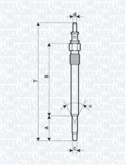 Bujie incandescenta MERCEDES-BENZ E-CLASS limuzina E 270 CDI - MAGNETI MARELLI 062900012304 foto