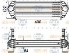 Intercooler, compresor FORD TRANSIT CONNECT 1.8 TDCi - HELLA 8ML 376 746-171 foto