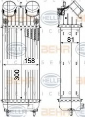 Intercooler, compresor PEUGEOT 207 1.6 16V Turbo - HELLA 8ML 376 756-741 foto