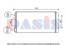 Condensator, climatizare RENAULT SCENIC III 1.5 dCi - AKS DASIS 182049N foto