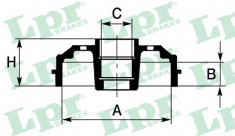 Tambur frana CITROEN CHANSON 1.0 X - LPR 7D0472 foto