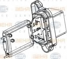 Rezistor, ventilator habitaclu FORD MONDEO IV Turnier 2.0 TDCi - HELLA 9ML 351 332-361 foto