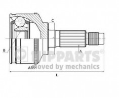 Set articulatie, planetara HYUNDAI EXCEL II 1.3 - NIPPARTS N2820526 foto