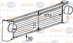 Intercooler, compresor MERCEDES-BENZ VITO / MIXTO caroserie 111 CDI - HELLA 8ML 376 723-521 foto