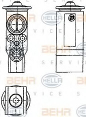 Supapa expansiune, clima VW TRANSPORTER / CARAVELLE Mk IV bus 2.4 D Syncro - HELLA 8UW 351 239-071 foto