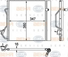 Condensator, climatizare SMART CITY-COUPE 0.6 - HELLA 8FC 351 303-421 foto