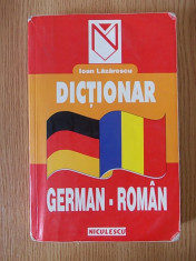 DICTIONAR GERMAN ROMAN- LAZARESCU foto