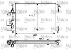 Modul racire RENAULT CLIO Mk II 1.4 16V - VALEO 733075 foto