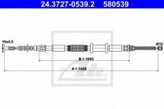 Cablu, frana de parcare FIAT BRAVA 1.4 - ATE 24.3727-0539.2 foto