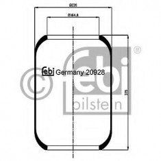 Burduf, suspensie pneumatica - FEBI BILSTEIN 20928 foto