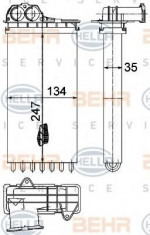 Schimbator caldura, incalzire habitaclu PEUGEOT 206+ 1.4 i - HELLA 8FH 351 315-561 foto