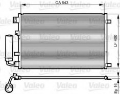 Condensator, climatizare NISSAN DUALIS 2.0 - VALEO 814008 foto