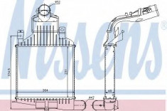 Intercooler, compresor OPEL ZAFIRA B Van 1.6 CNG Turbo - NISSENS 96591 foto