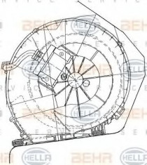 Ventilator, habitaclu RENAULT KANGOO 1.2 - HELLA 8EW 351 034-051 foto