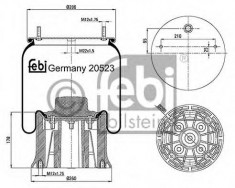 Burduf, suspensie pneumatica - FEBI BILSTEIN 20523 foto