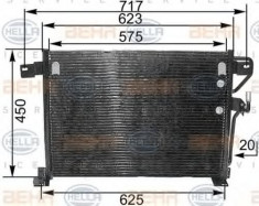 Condensator, climatizare JEEP GRAND CHEROKEE 4.0 i 4x4 - HELLA 8FC 351 300-501 foto