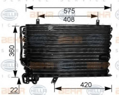 Condensator, climatizare BMW 5 limuzina 525 tds - HELLA 8FC 351 037-131 foto