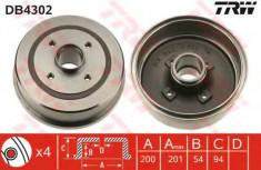 Tambur frana VAUXHALL CORSA Mk II 1.4 Twinport - TRW DB4302 foto