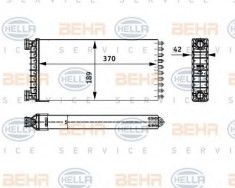 Schimbator caldura, incalzire habitaclu MAN TGA 18.410, 18.420 FC, FRC, FLC, FLRC, FLLC, FLLW, FLLRC, FLLRW - HELLA 8FH 351 312-551 foto