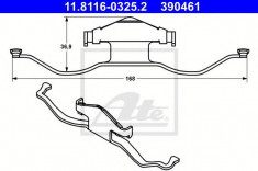 Arc, etrier frana SAAB 9-3 Cabriolet 2.0 t - ATE 11.8116-0325.2 foto