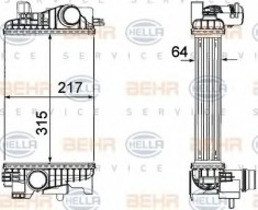 Intercooler, compresor OPEL MERIVA B 1.7 CDTI - HELLA 8ML 376 756-431 foto