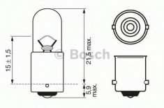 Bec, lumini interioare UAZ PATRIOT 2.3 D - BOSCH 1 987 302 287 foto