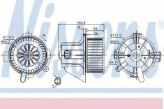 Ventilator, habitaclu CITROEN C4 I 1.6 Flex - NISSENS 87090 foto